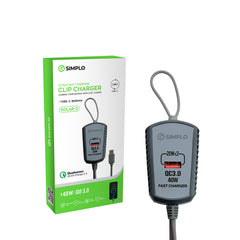 Simplo SOLAR-2 36W QC 3.0 Clip Charger